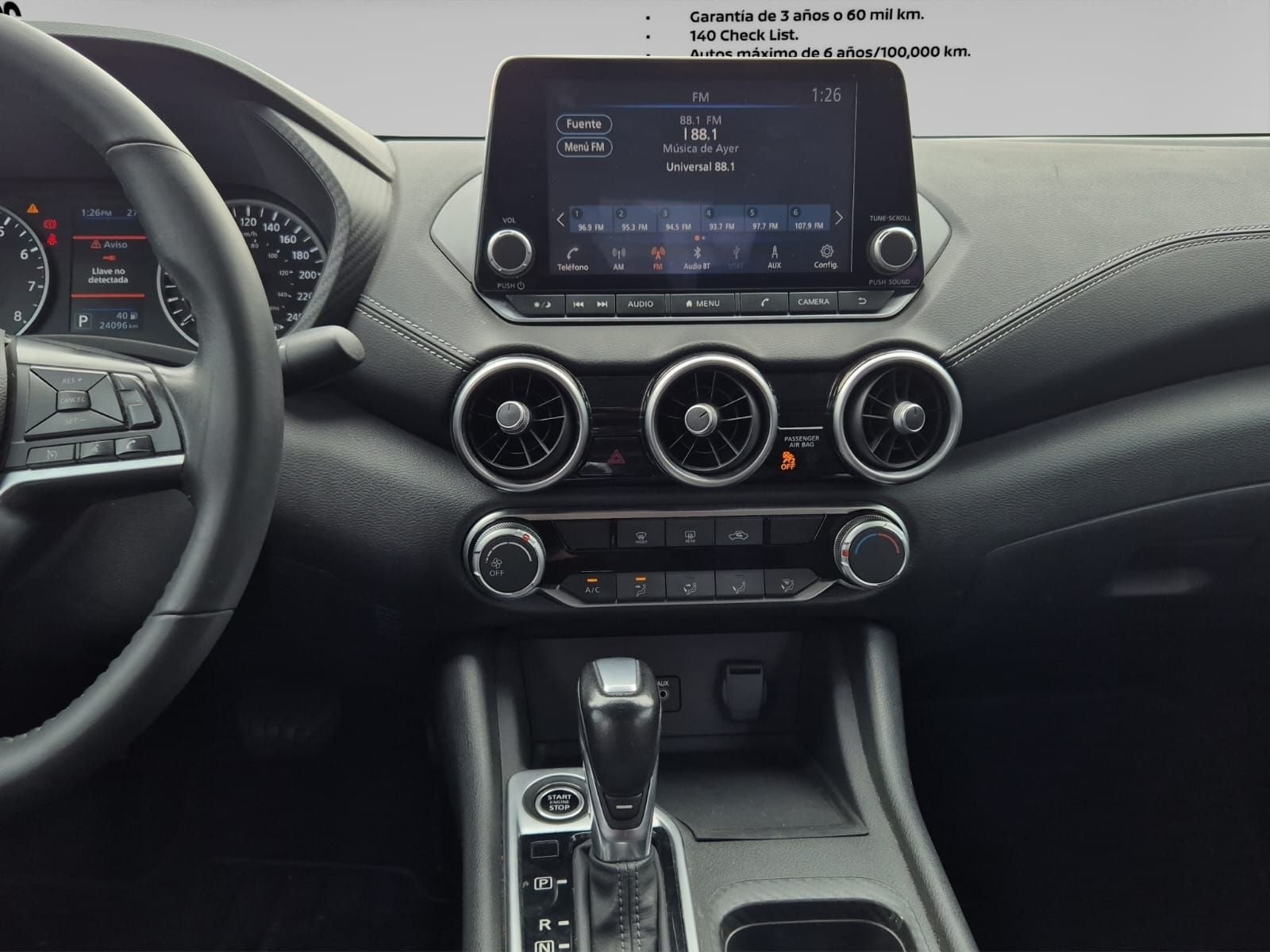 2023 Nissan SENTRA 4 PTS ADVANCE TA AAC F NIEBLA RA-16