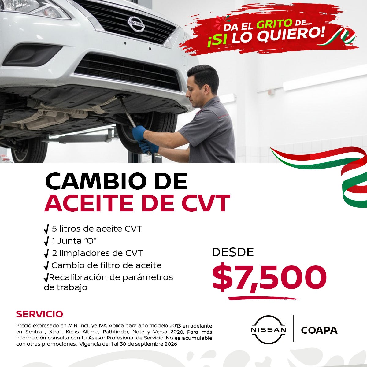 Cambio de aceite CVT