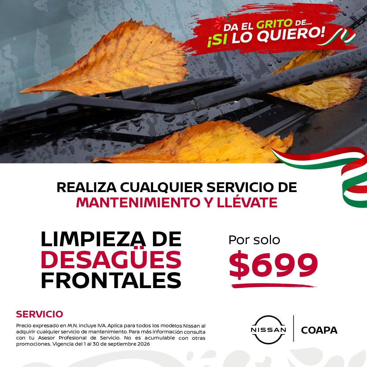 Limpieza de desagües frontales por solo $699