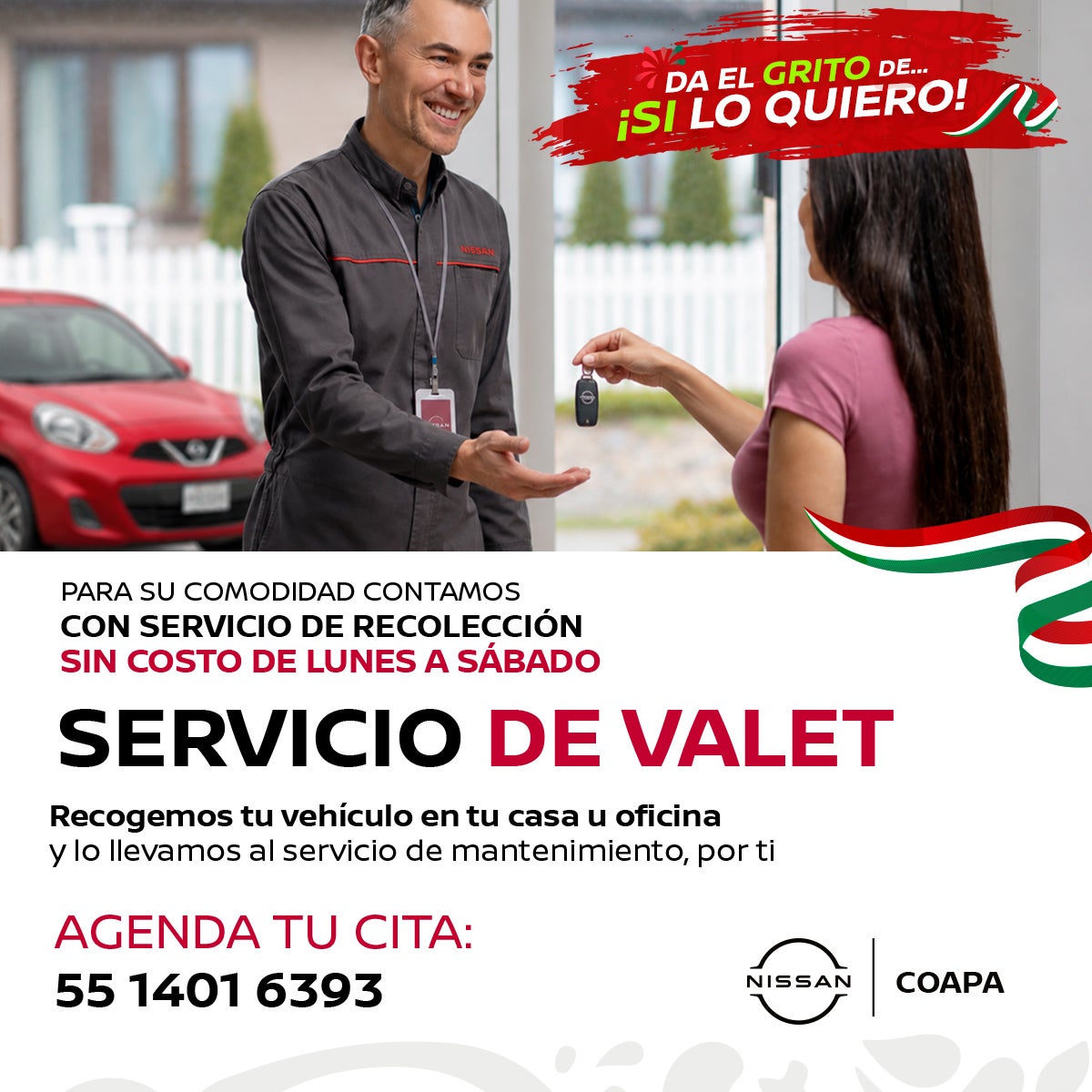 Contamos con servicio de valet hasta tu casa u oficina.