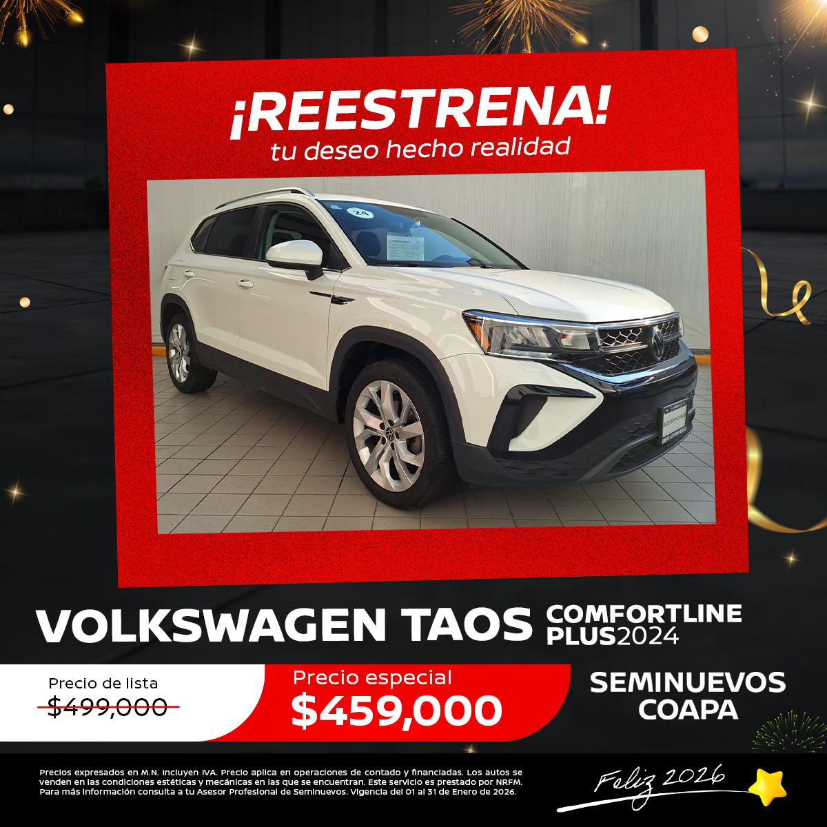 VOLKSWAGEN TAOS COMFORTLINE 2024